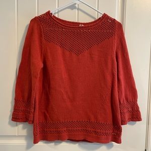 Field Flower Women’s Orange Sweater